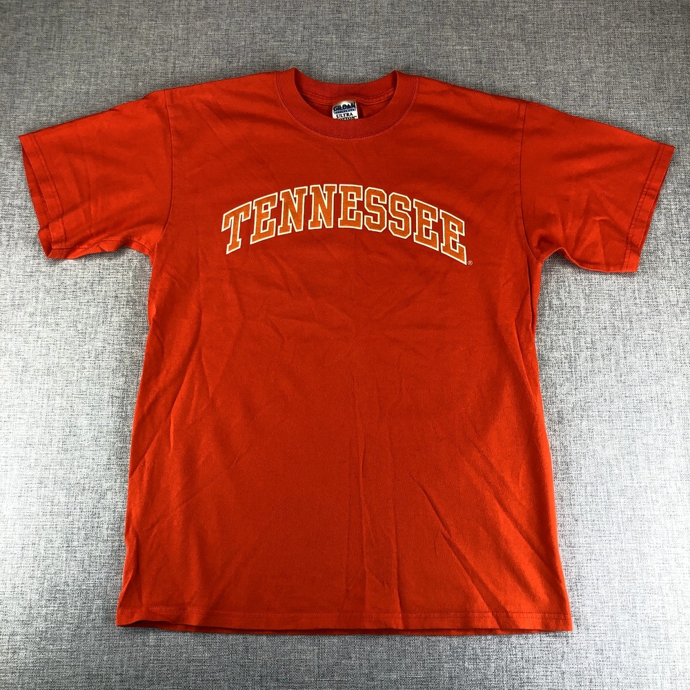 Vintage Tennessee Volunteers T shirt Men Medium Orange Short Sleeve College SPOT